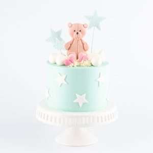 adorable teddy bear cake