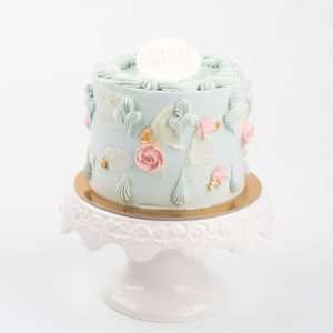 vintage rose cake