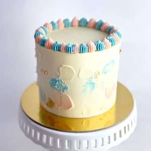 baby gender reveal cake